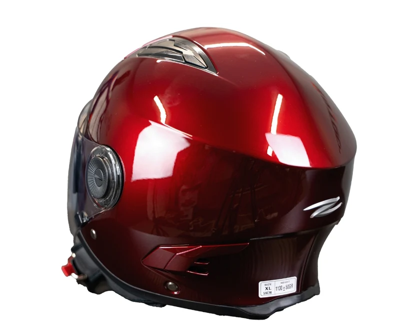 ZEUS CASCO JET ZS-617 RED WINE