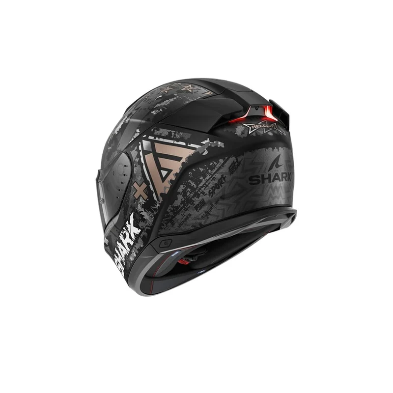 SHARK SKWAL i3 HELLCAT INTEGRAL CASCO Negro Mate Cromo Antracita