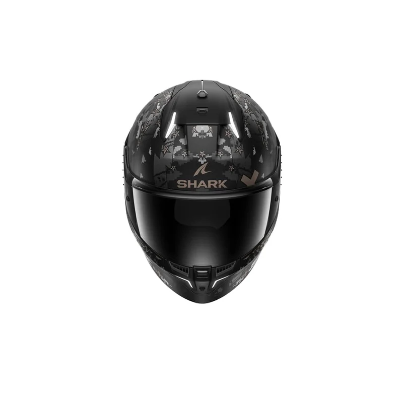 SHARK SKWAL i3 HELLCAT INTEGRAL CASCO Negro Mate Cromo Antracita