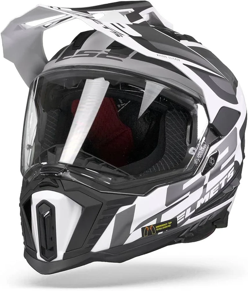 LS2 MX701 EXPLORER ALTER MATT BLACK WHITE-06