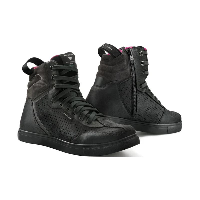 SHIMA REBEL BOTAS DE MOTO MUJER NEGRO