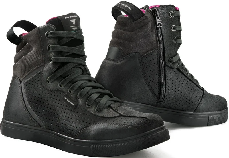 SHIMA REBEL BOTAS DE MOTO MUJER NEGRO