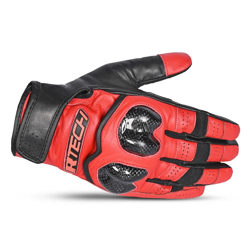 R-TECH FALCON VERANO GUANTES DE MOTO NEGRO ROJO
