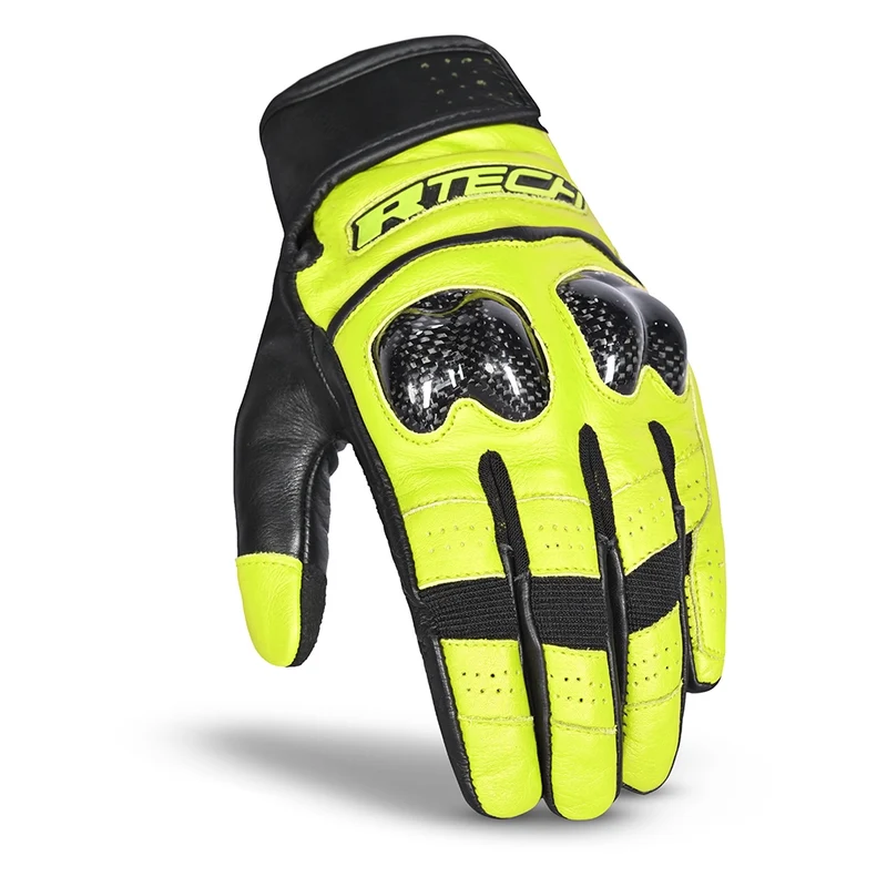 R-TECH FALCON VERANO GUANTES DE MOTO NEGRO AMARILLO FLUOR