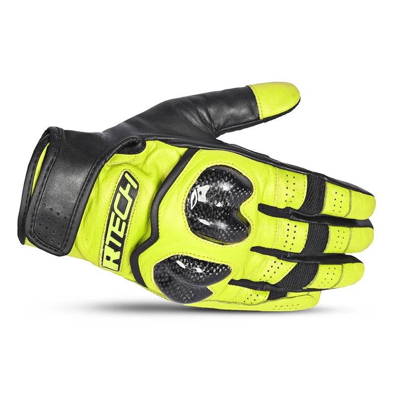 R-TECH FALCON VERANO GUANTES DE MOTO NEGRO AMARILLO FLUOR