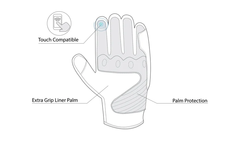 R-TECH FALCON VERANO GUANTES DE MOTO NEGRO AMARILLO FLUOR