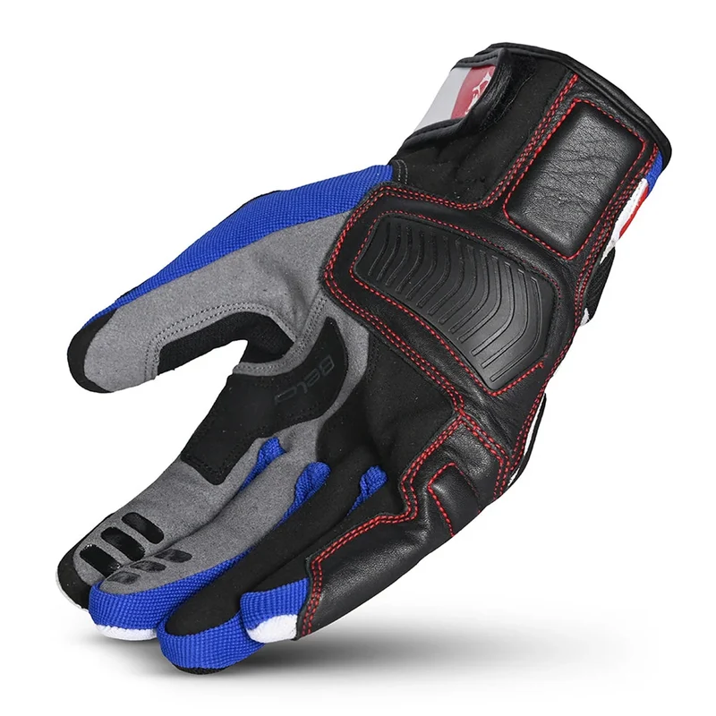 BELA ARIZON MAN GUANTES DE MOTO TEXTIL NEGRO BLANCO AZUL ROJO