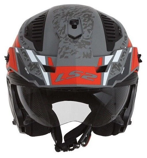 LS2 OF606 DRIFTER DEVOR M.SILVER TITANIUM RED-06