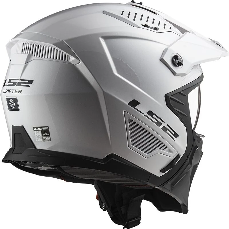 LS2 OF606 DRIFTER SOLID WHITE