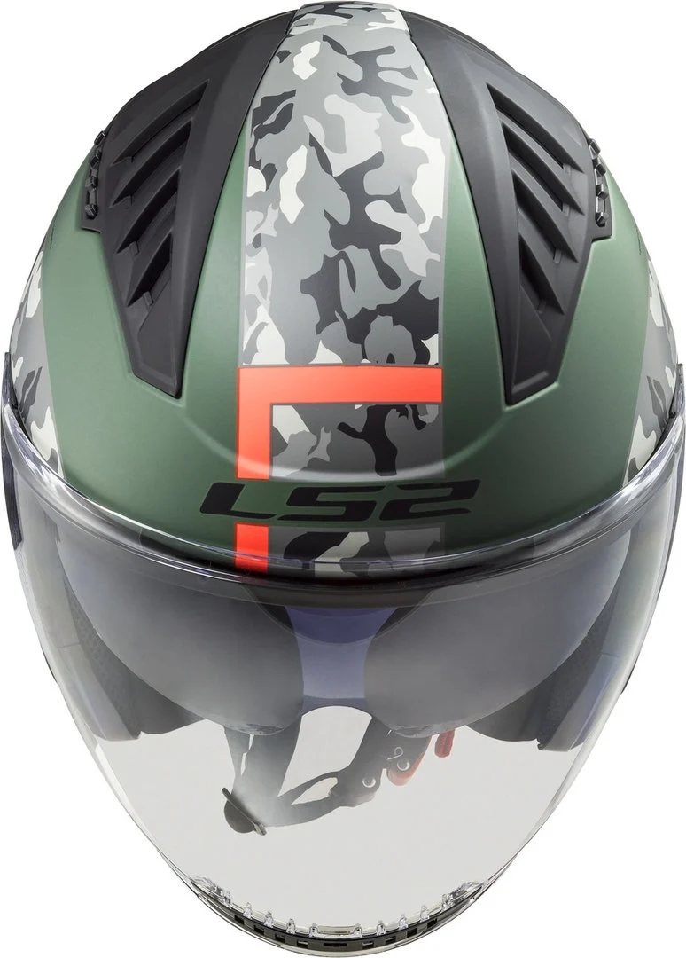 LS2 OF600 COPTER CRISPY M.MILITARY GREEN ORANGE
