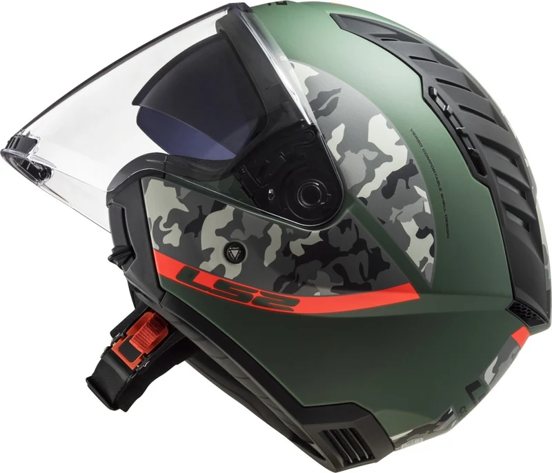 LS2 OF600 COPTER CRISPY M.MILITARY GREEN ORANGE