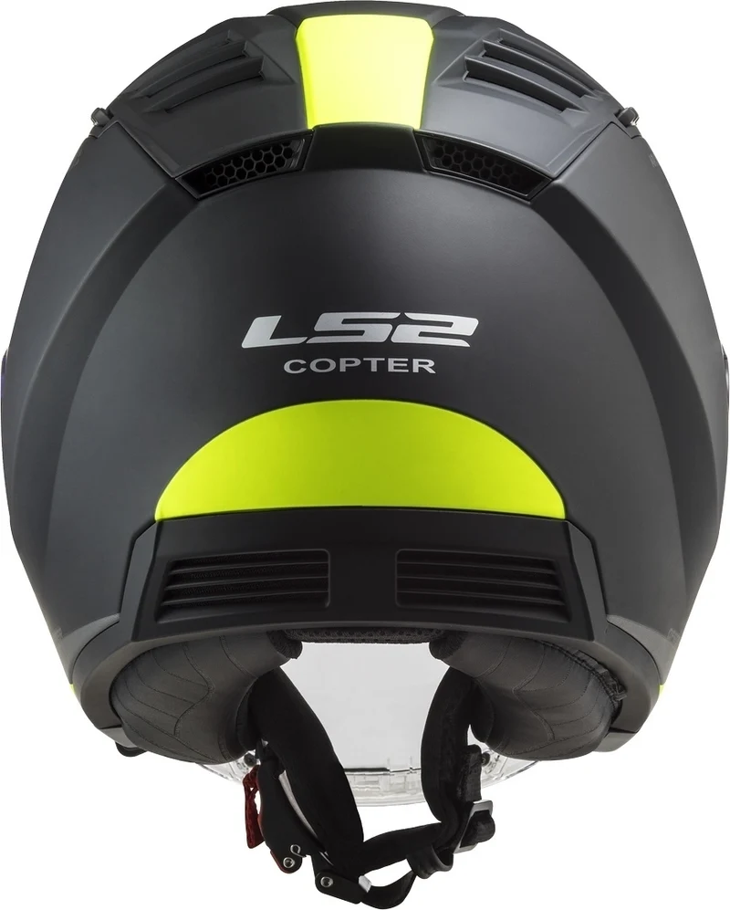 LS2 OF600 COPTER URBANE MATT BLACK H-V YELLOW