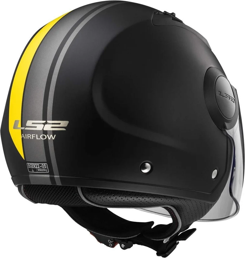 LS2 OF562 AIRFLOW METROPOLIS MATT BLACK YELLOW