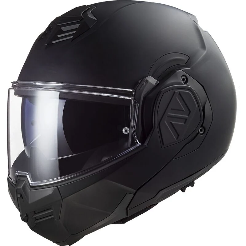 LS2 FF906 ADVANT MODULAR FLIP UP NEGRO