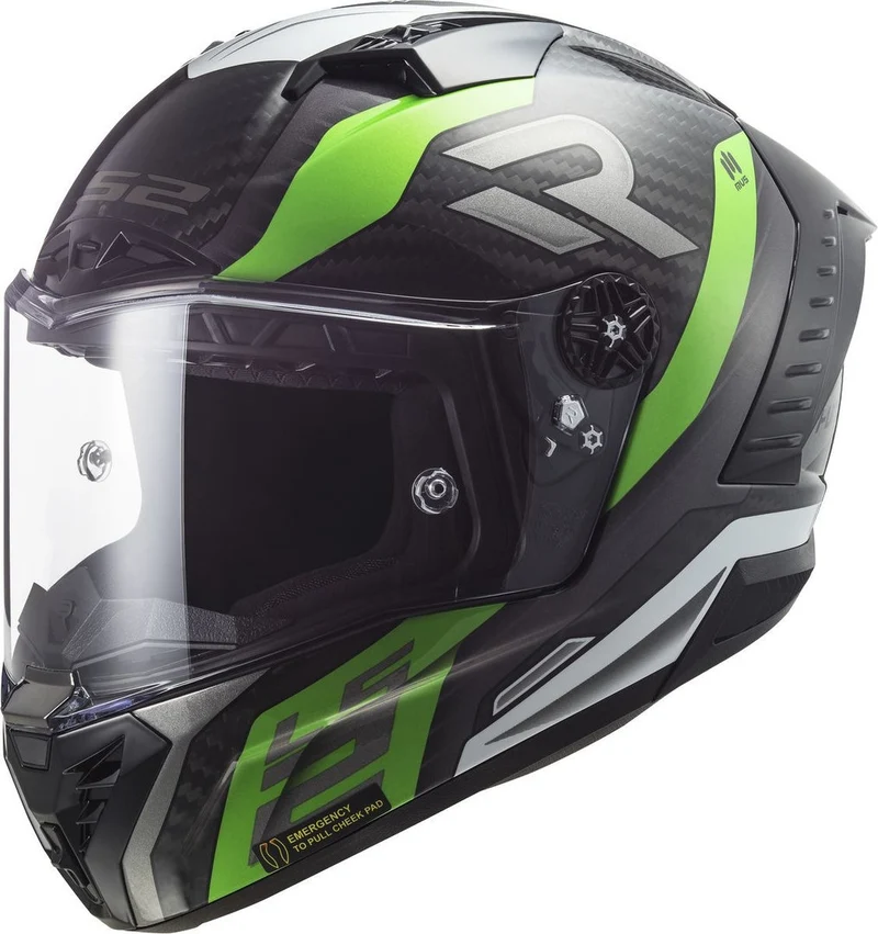 LS2 FF805 THUNDER C SUPRA FLUO GREEN WHITE