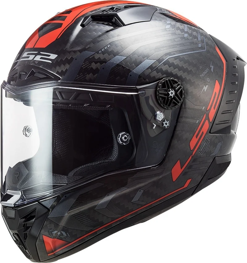 LS2 FF805 THUNDER C SPUTNIK GLOSS METAL RED