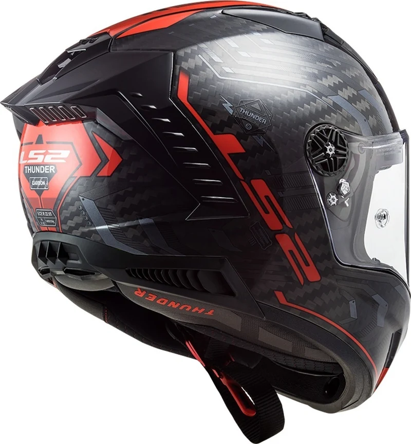 LS2 FF805 THUNDER C SPUTNIK GLOSS METAL RED