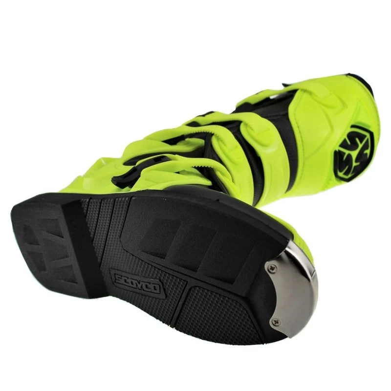 SCOYCO Motocross Sport Enduro Boot Negro/Amarillo