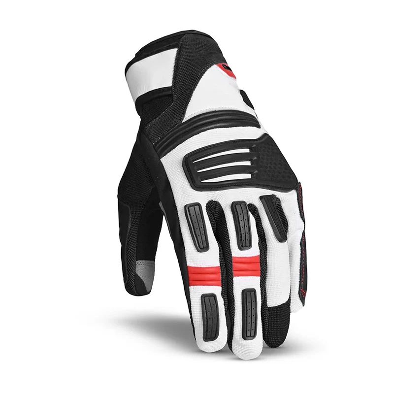 BELA ARIZON LADY GUANTES DE MOTO TEXTIL NEGRO ROJO