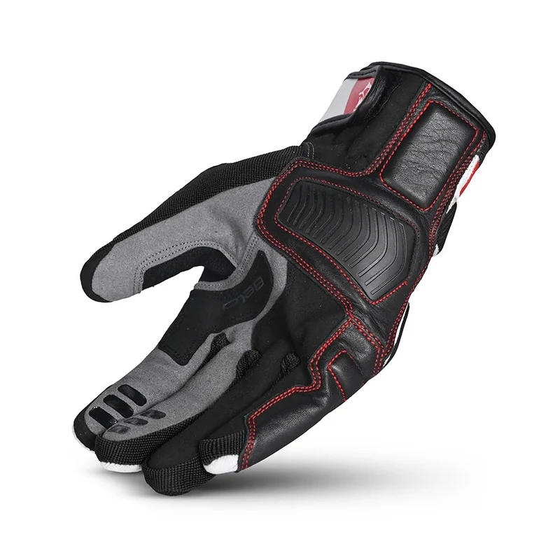BELA ARIZON LADY GUANTES DE MOTO TEXTIL NEGRO ROJO