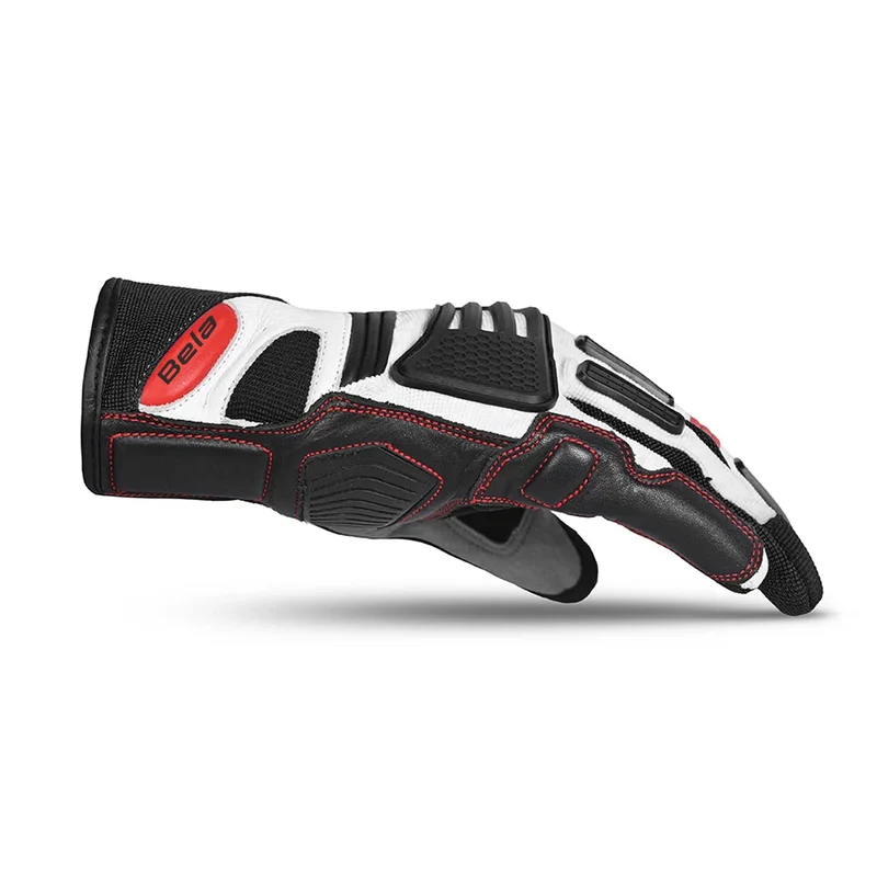 BELA ARIZON LADY GUANTES DE MOTO TEXTIL NEGRO ROJO