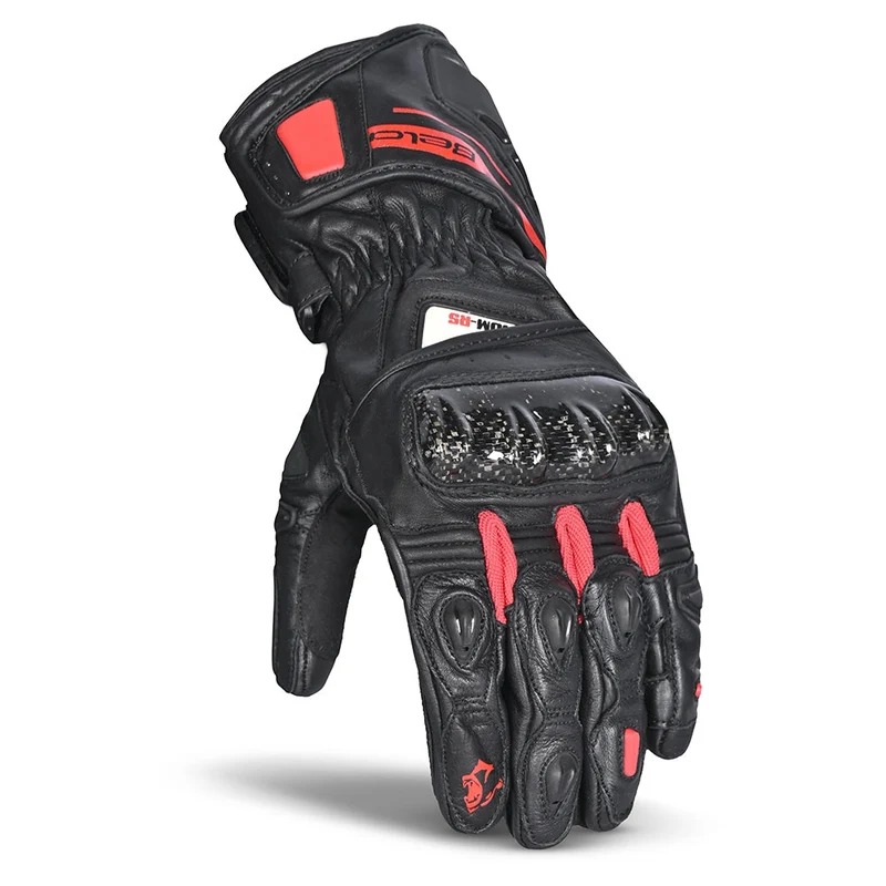 BELA VENOM RS RACING MAN GUANTES DE MOTO PIEL NEGRO ROJO