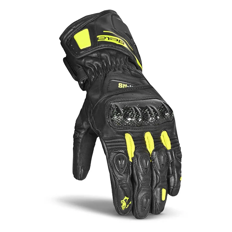 BELA VENOM RS RACING MAN GUANTES DE MOTO PIEL NEGRO AMARILLO FLUO