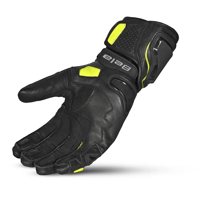 BELA VENOM RS RACING MAN GUANTES DE MOTO PIEL NEGRO AMARILLO FLUO