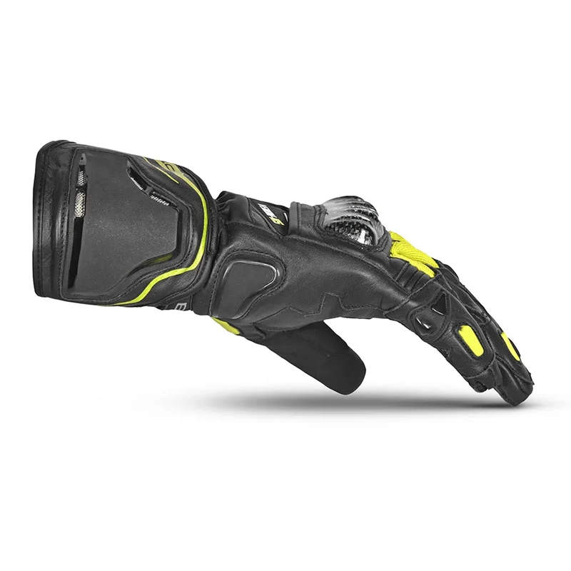 BELA VENOM RS RACING MAN GUANTES DE MOTO PIEL NEGRO AMARILLO FLUO