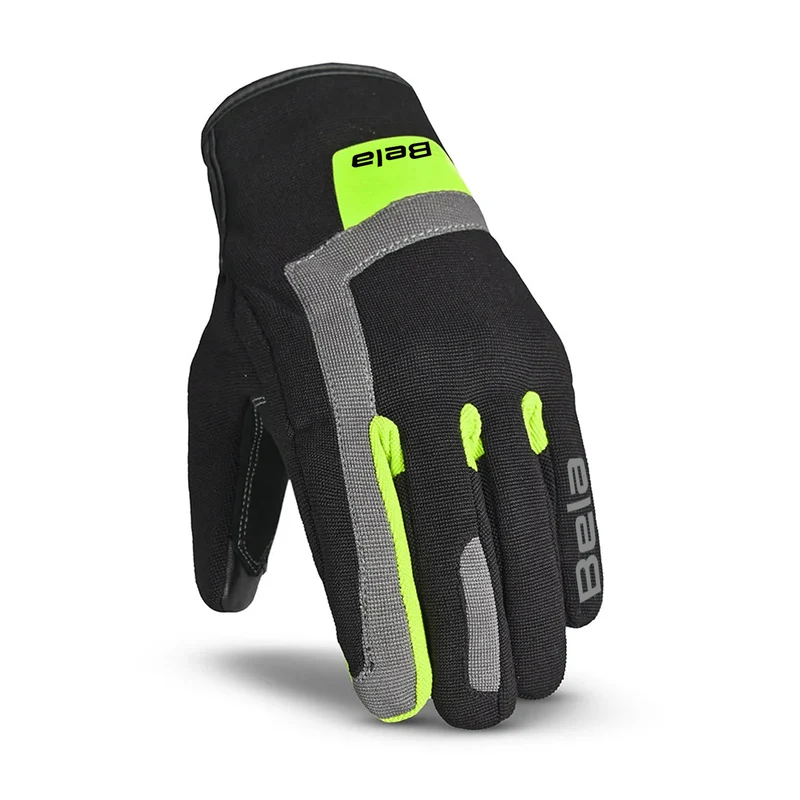 BELA GALAXY WINTER WP GUANTES DE MOTO TEXTIL MUJER NEGRO AMARILLO FLUO