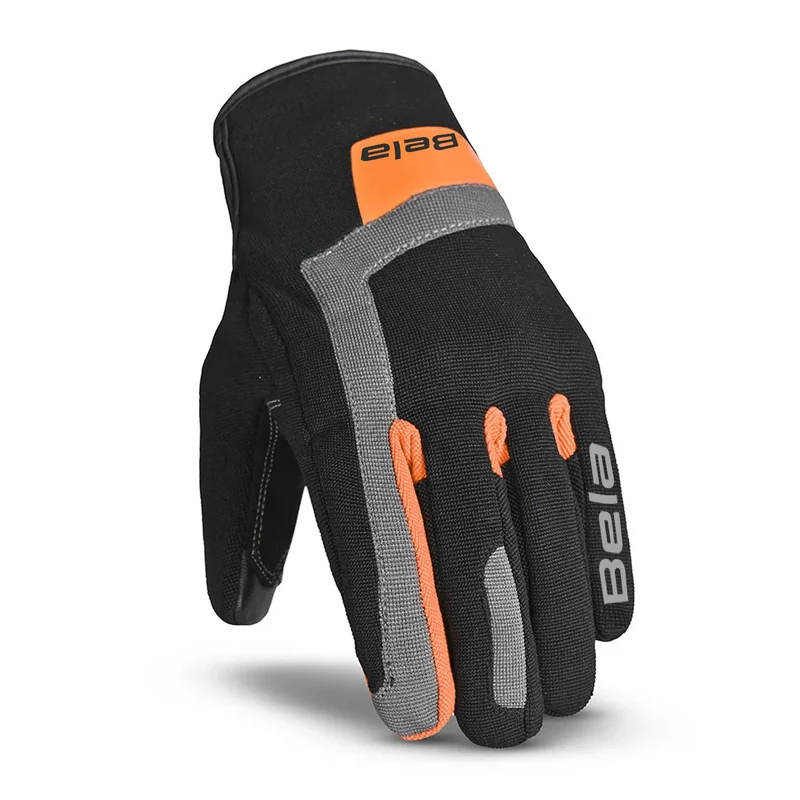 BELA GALAXY WINTER WP GUANTES DE MOTO TEXTIL NEGRO NARANJA