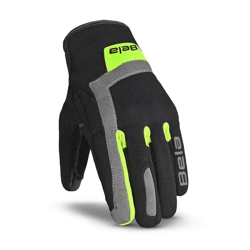 BELA GALAXY WINTER WP GUANTES DE MOTO TEXTIL NEGRO AMARILLO FLUO