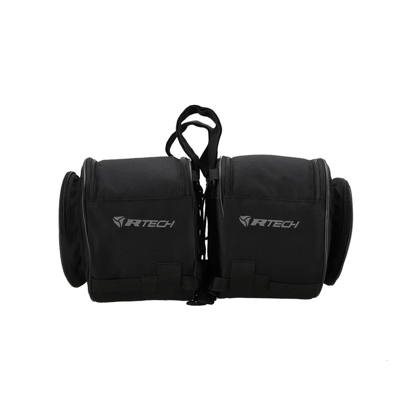 R-TECH - Mochila Piel/Textil Flight Negro