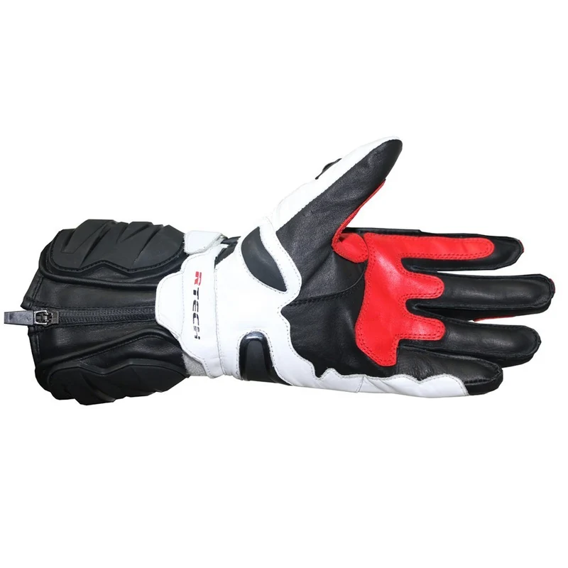 R-TECH HAWK PIEL GUANTES DE MOTO NEGRO ROJO
