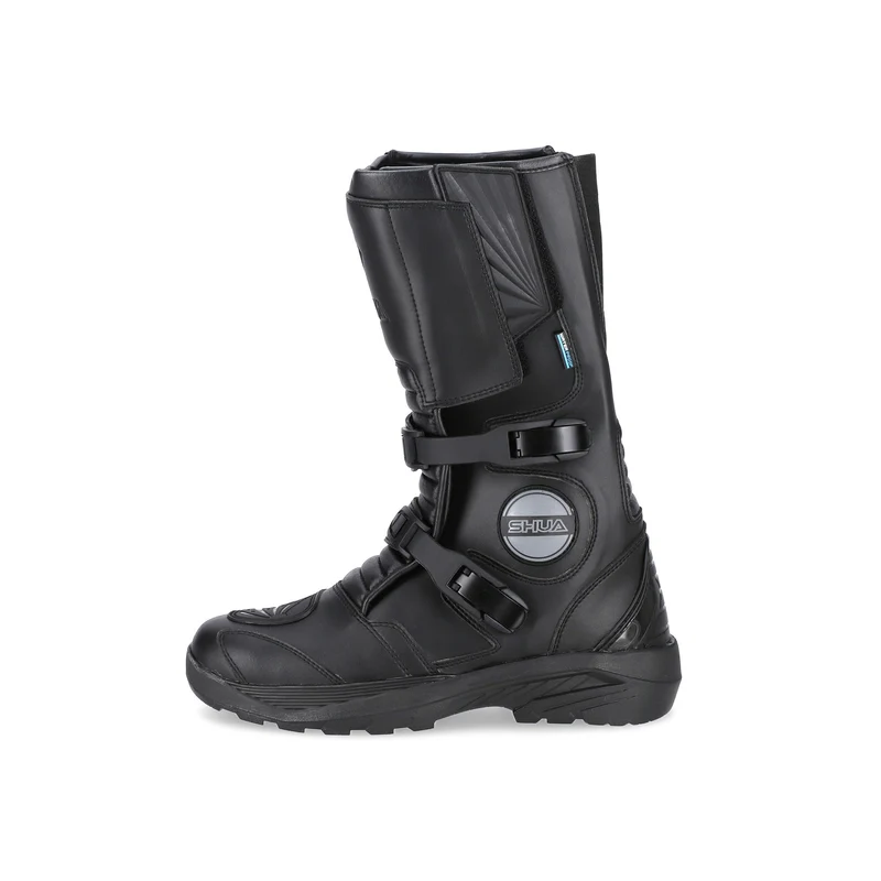 SHUA DISCOVERY ADV LONG BOTAS DE MOTO PIEL NEGRO