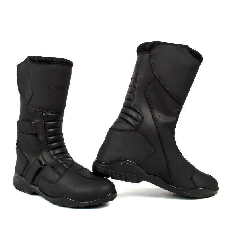 SHUA SHADOW WP BOTAS DE MOTO PIEL NEGRO