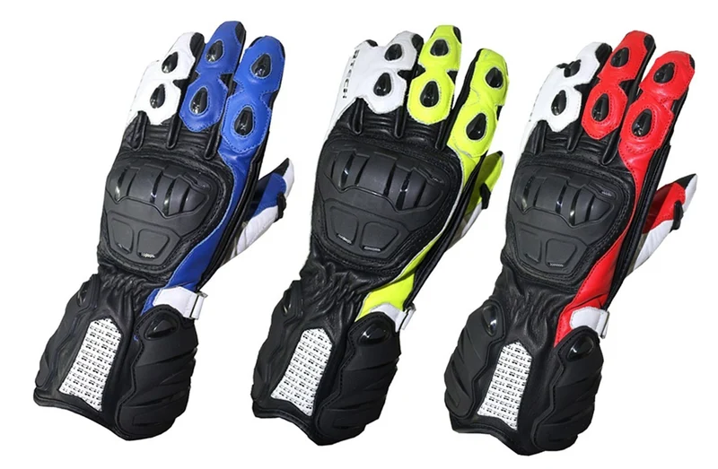 R-TECH HAWK PIEL GUANTES DE MOTO NEGRO AZUL