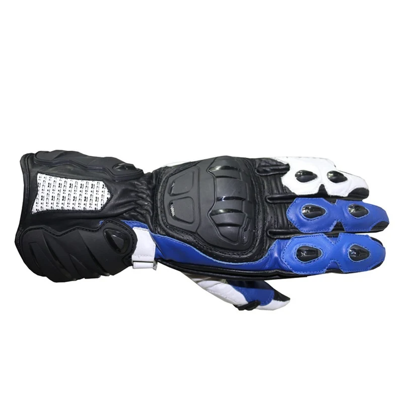 R-TECH HAWK PIEL GUANTES DE MOTO NEGRO AZUL