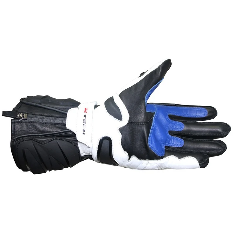 R-TECH HAWK PIEL GUANTES DE MOTO NEGRO AZUL