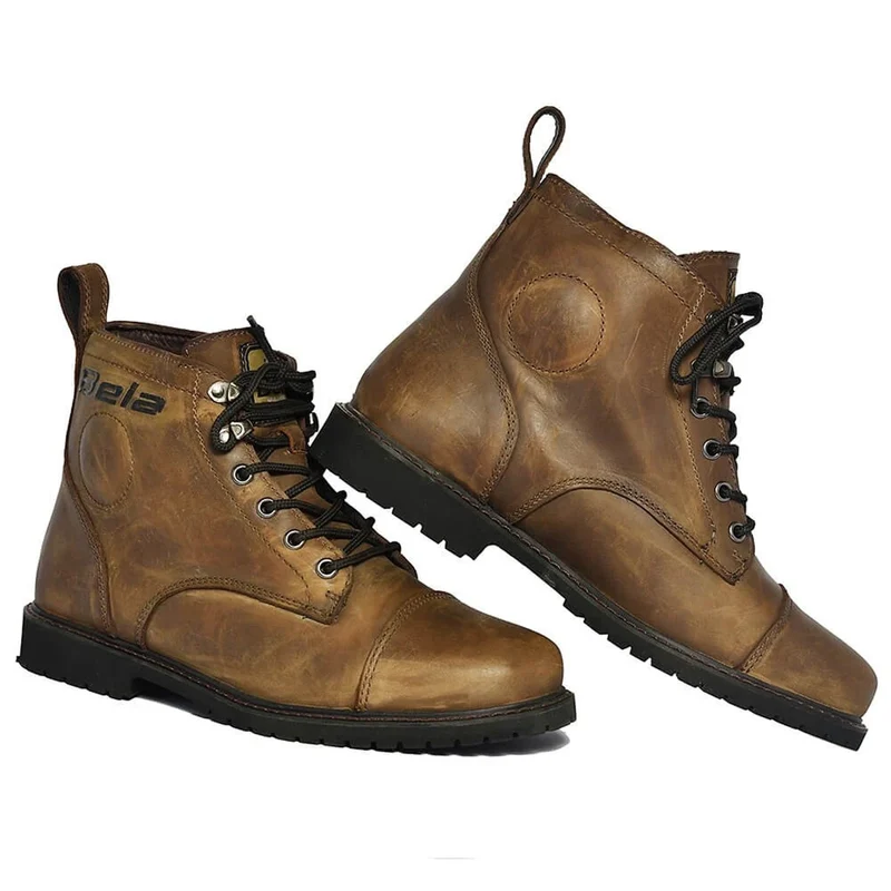 BELA MARTEN BOTAS DE MOTO PIEL MARRÓN