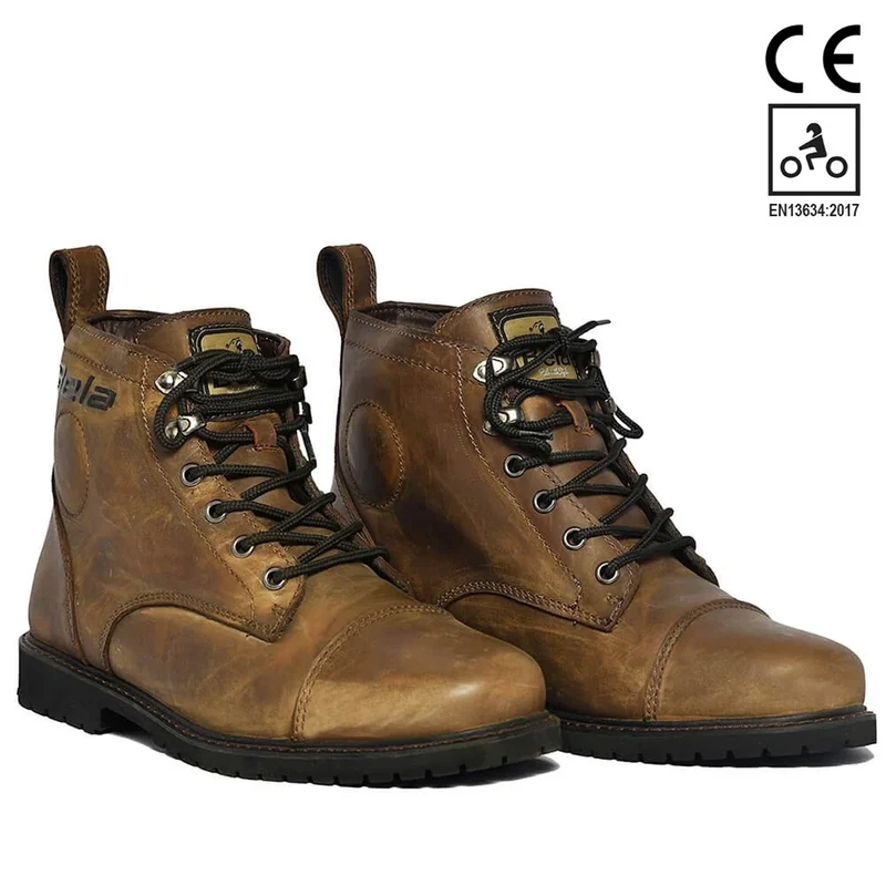 BELA MARTEN BOTAS DE MOTO PIEL MARRÓN