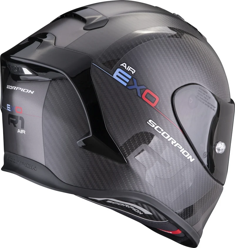 SCORPION - EXO R1 EVO CARBON AIR MG Negro mate-Plata oscuro