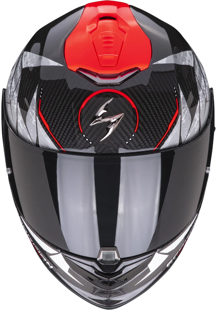 SCORPION - EXO 1400 EVO CARBON AIR ARANEA Negro-Neon Rojo