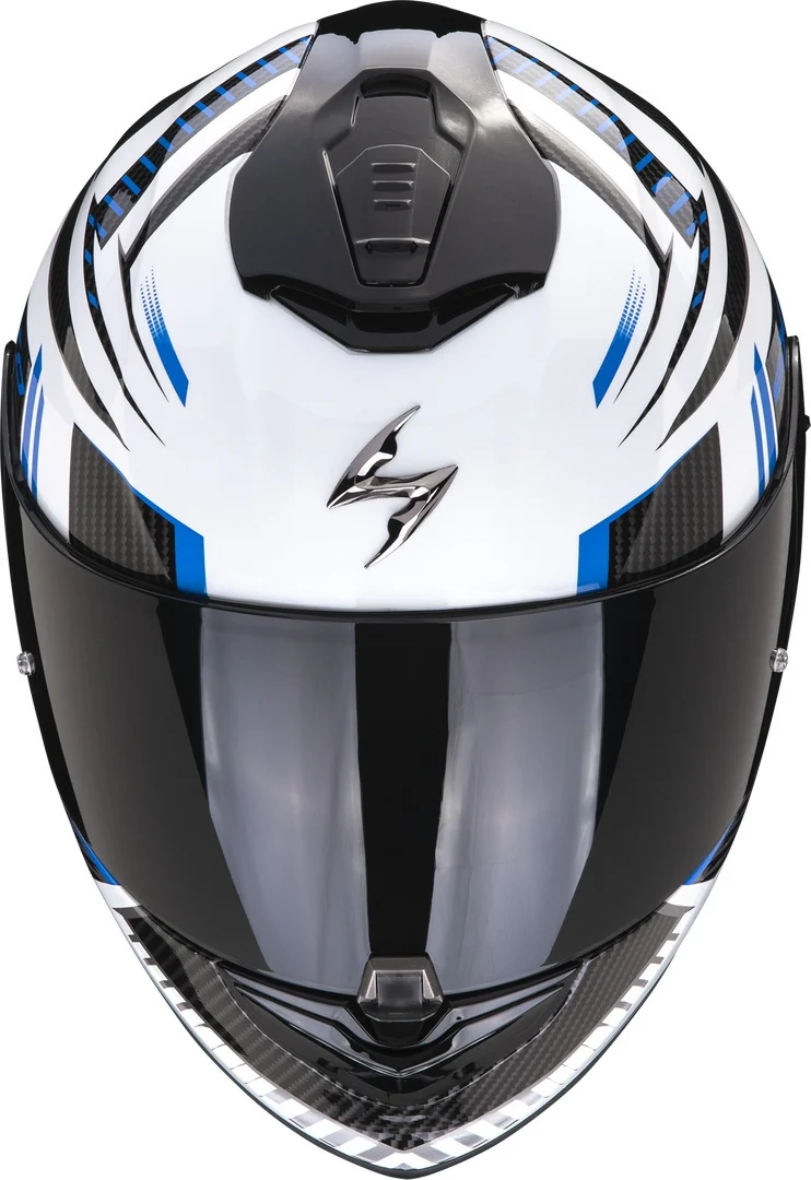 SCORPION - EXO 1400 EVO AIR SHELL Blanco-Azul
