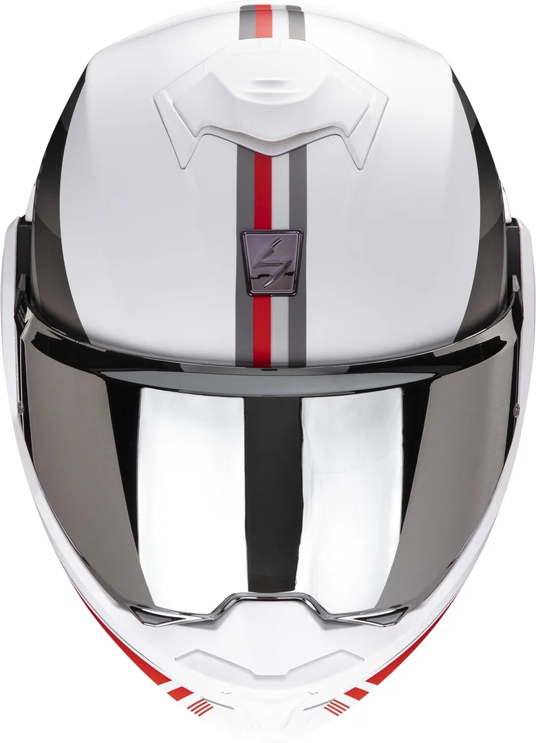 SCORPION - EXO-TECH EVO GENRE Blanco mate-Plata-Rojo