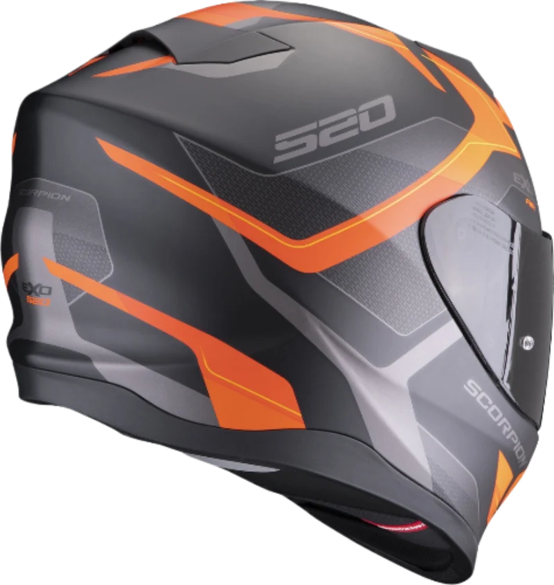 SCORPION - EXO 520 EVO AIR ELAN Negro mate-Naranja
