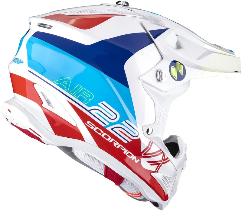 SCORPION - VX 22 AIR ARES Blanco-azul-rojo