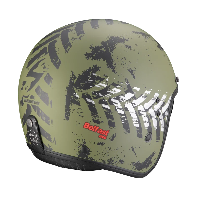 SCORPION - BELFAST EVO NEVADA Verde mate-Plata