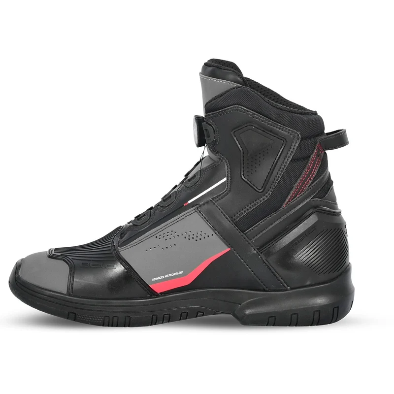 BELA EXTREME FORCE BOTAS DE MOTO MUJER NEGRO GRIS ROJO