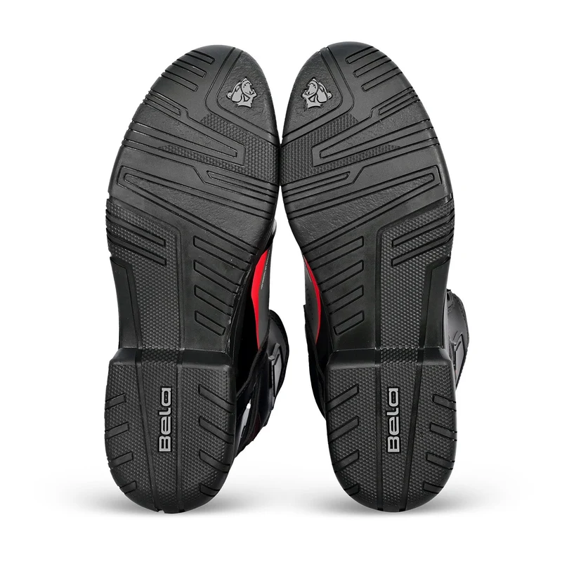BELA EXTREME FORCE BOTAS DE MOTO MUJER NEGRO GRIS ROJO